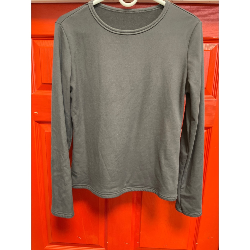 Dazy x StarSeries Charcoal Gray Fleece Lined Long Sleeve Thermal Top XXL